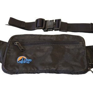 Lowe Alpine Black Travel Fanny Pack Waist Bag Hip Pouch Multiple Pockets OSFM